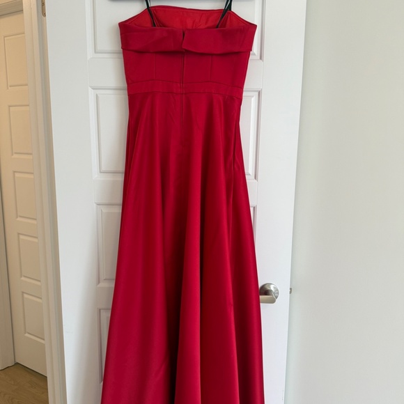 Red A-Line Dress Melanie Lynn - Picture 5 of 5